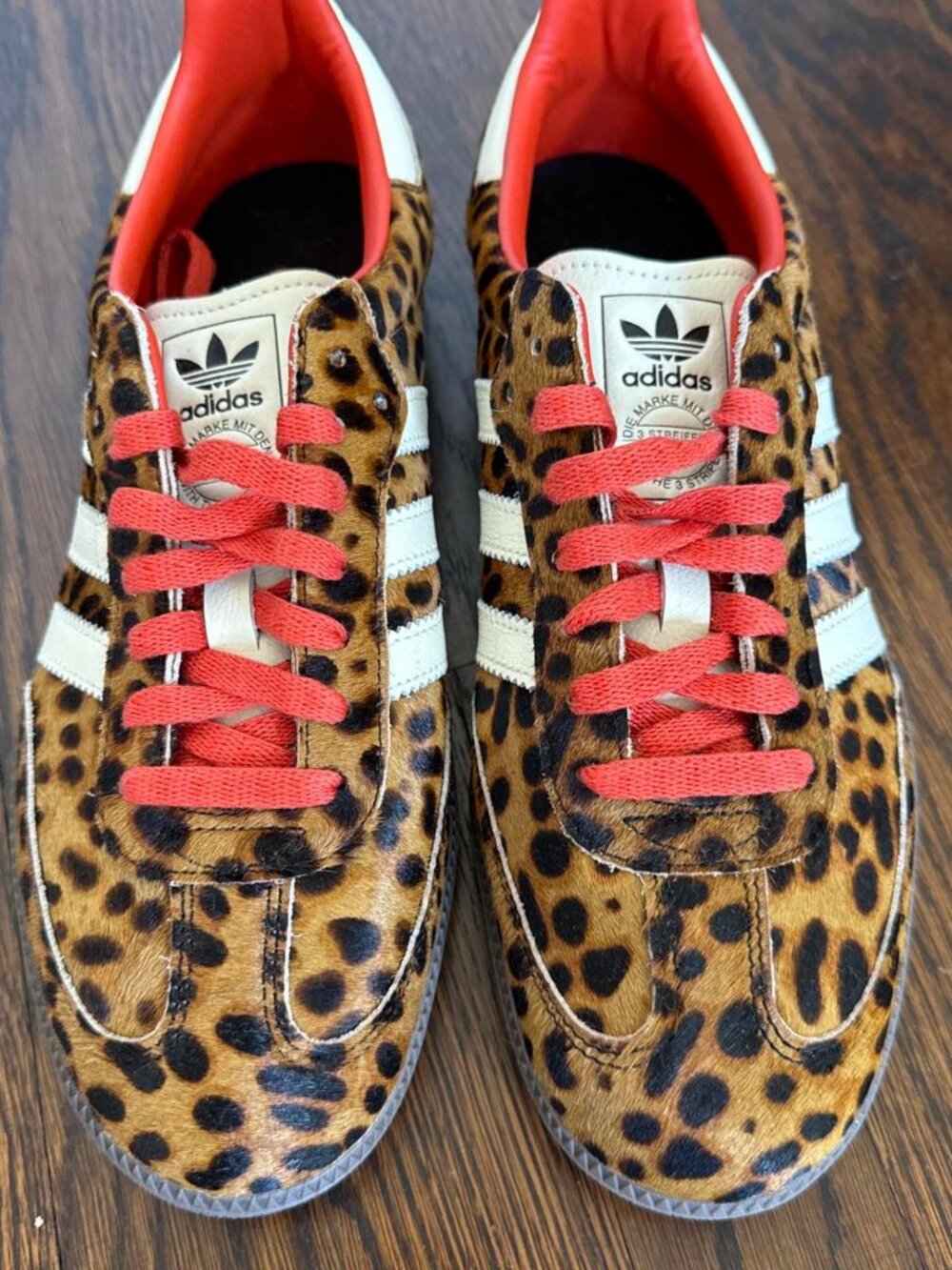 Adidas Originals Samba leopard print sneakers Size 10.5 women